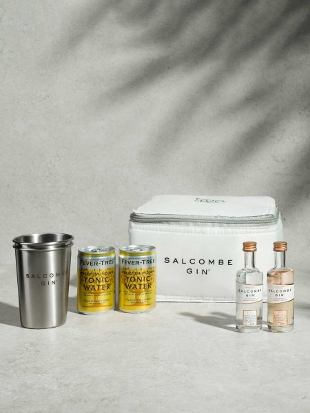 Salcombe Miniature Cool Bag for Two: Start Point and Rose 2x5cl
