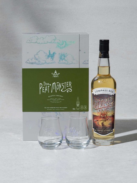 Compass Box Peat Monster Glass Pack 70cl