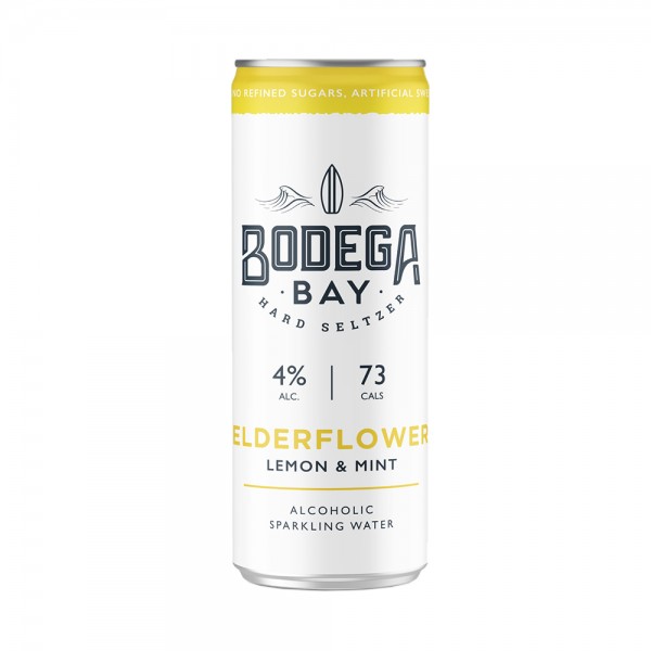 Bodega Bay Elderflower With Lemon &amp; Mint Hard Seltzer 25Cl
