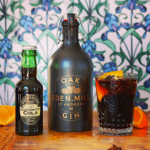 eden mill oak gin and fentimans curiosity cola