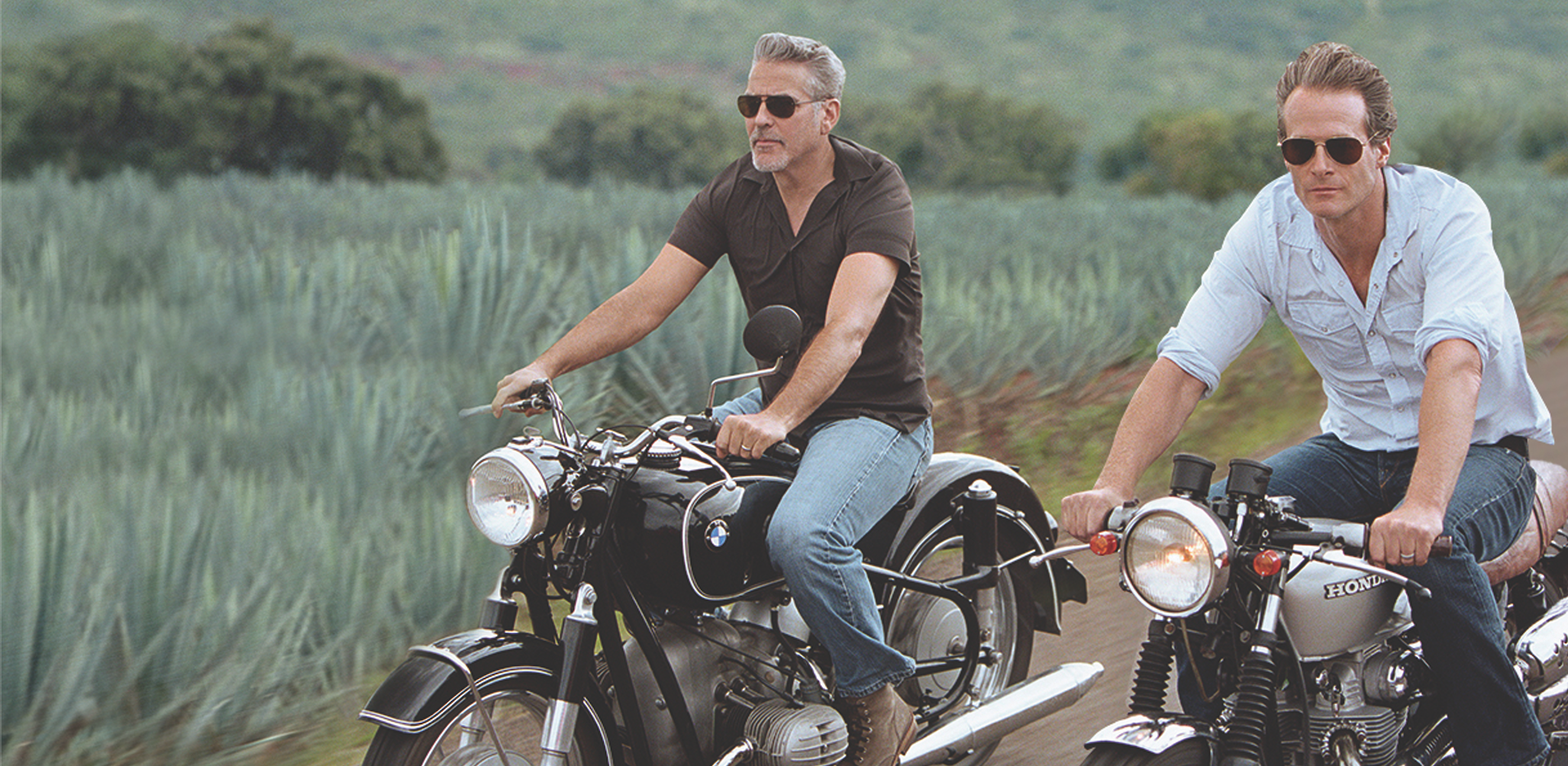 George & Rande On Motorbikes